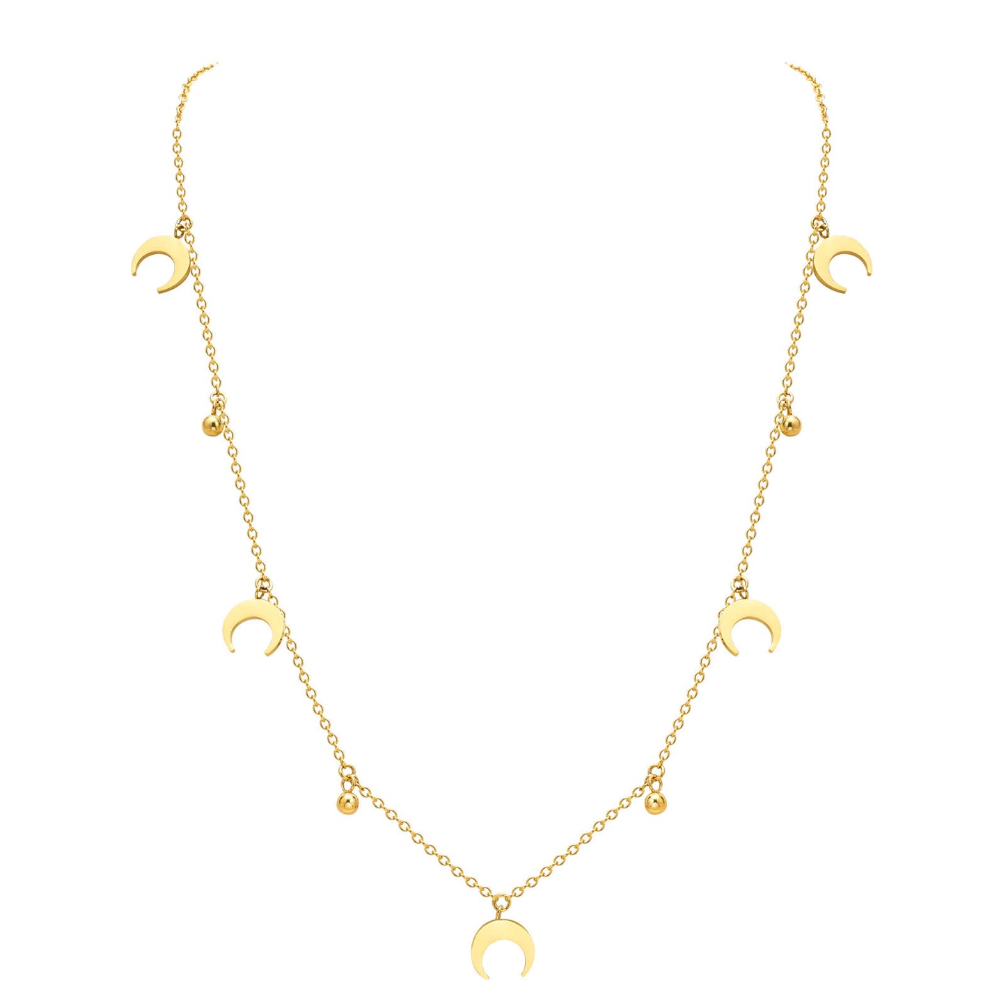 Cross four leaf clover lightning inlay zircon 18k gold plated necklace