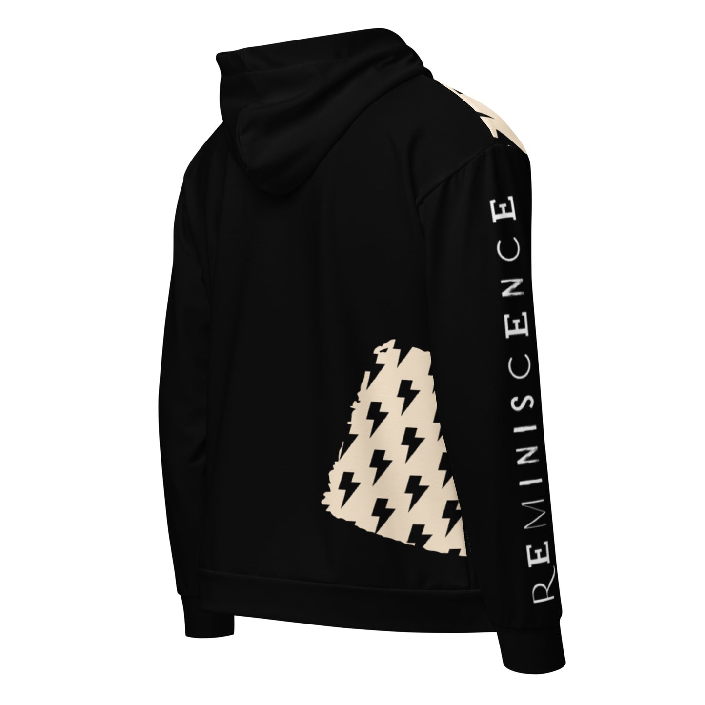 Reminiscence Black THUNDER Unisex zip hoodie