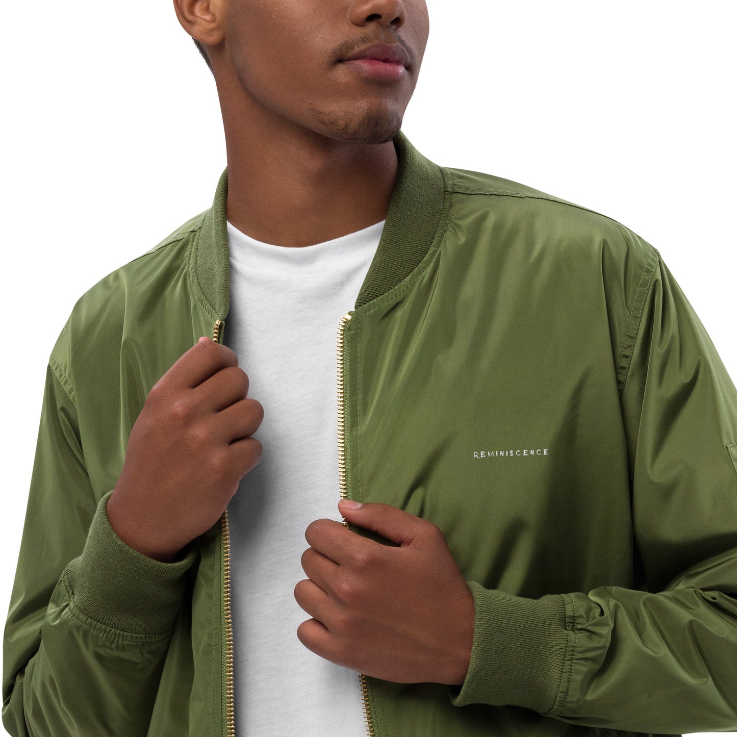 Reminiscence recycled bomber jacket