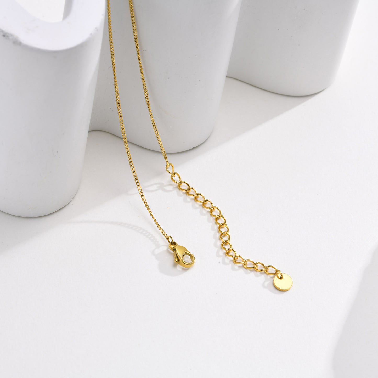 Cross four leaf clover lightning inlay zircon 18k gold plated necklace