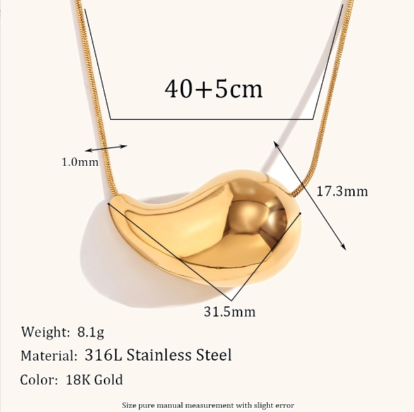 Water Droplets 18K Gold Plated Ear Studs