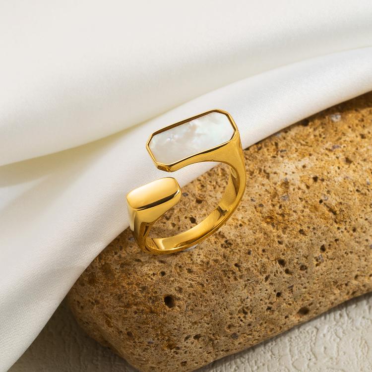 Adjustable ring open rings 18k gold plated adjustable ring open rings