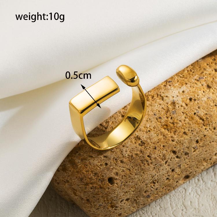 Adjustable ring open rings 18k gold plated adjustable ring open rings