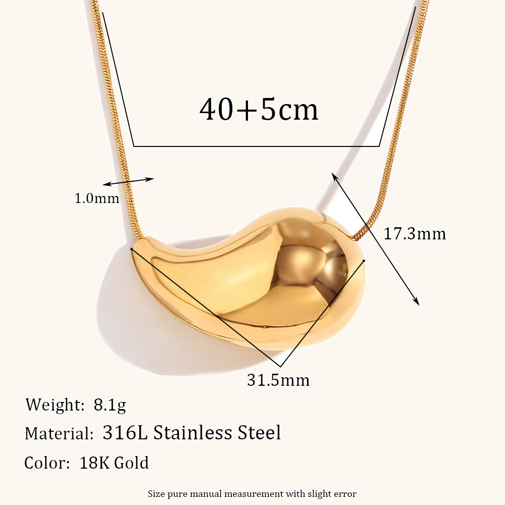 Water Droplets 18K Gold Plated Ear Studs