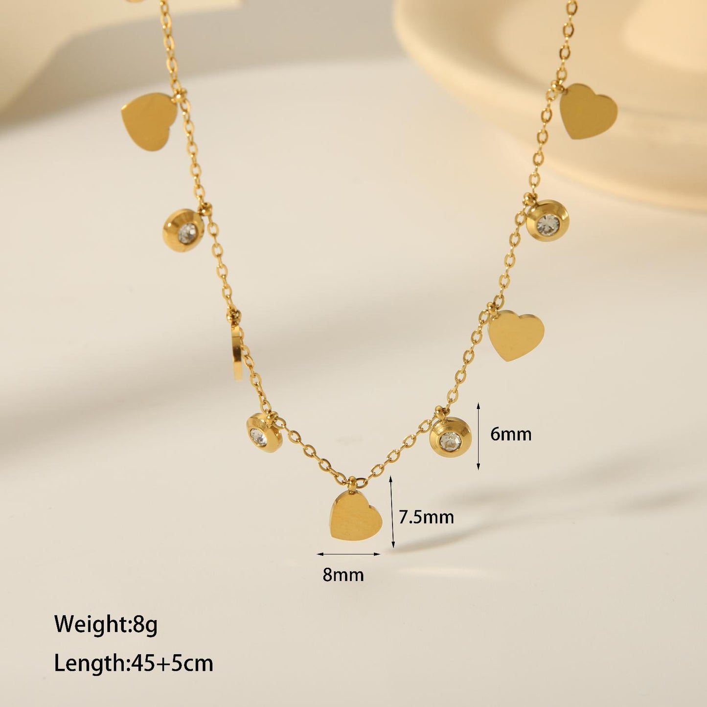Vintage Style Inlay Star Eye Butterfly 18K Gold Plated Zircon Pendant Necklace