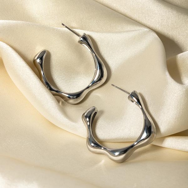 Geometric 18k gold plated earrings