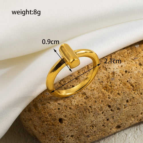 Adjustable ring open rings 18k gold plated adjustable ring open rings