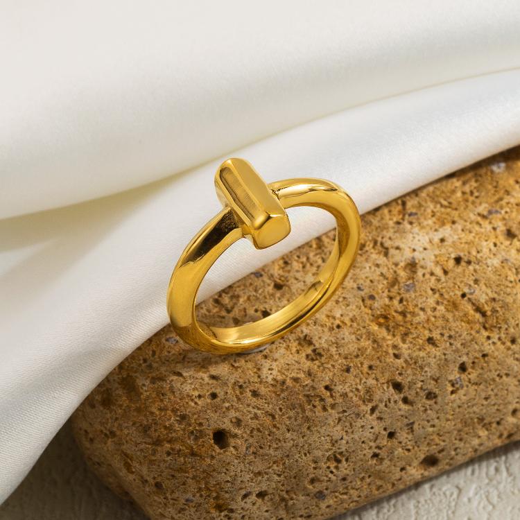 Adjustable ring open rings 18k gold plated adjustable ring open rings