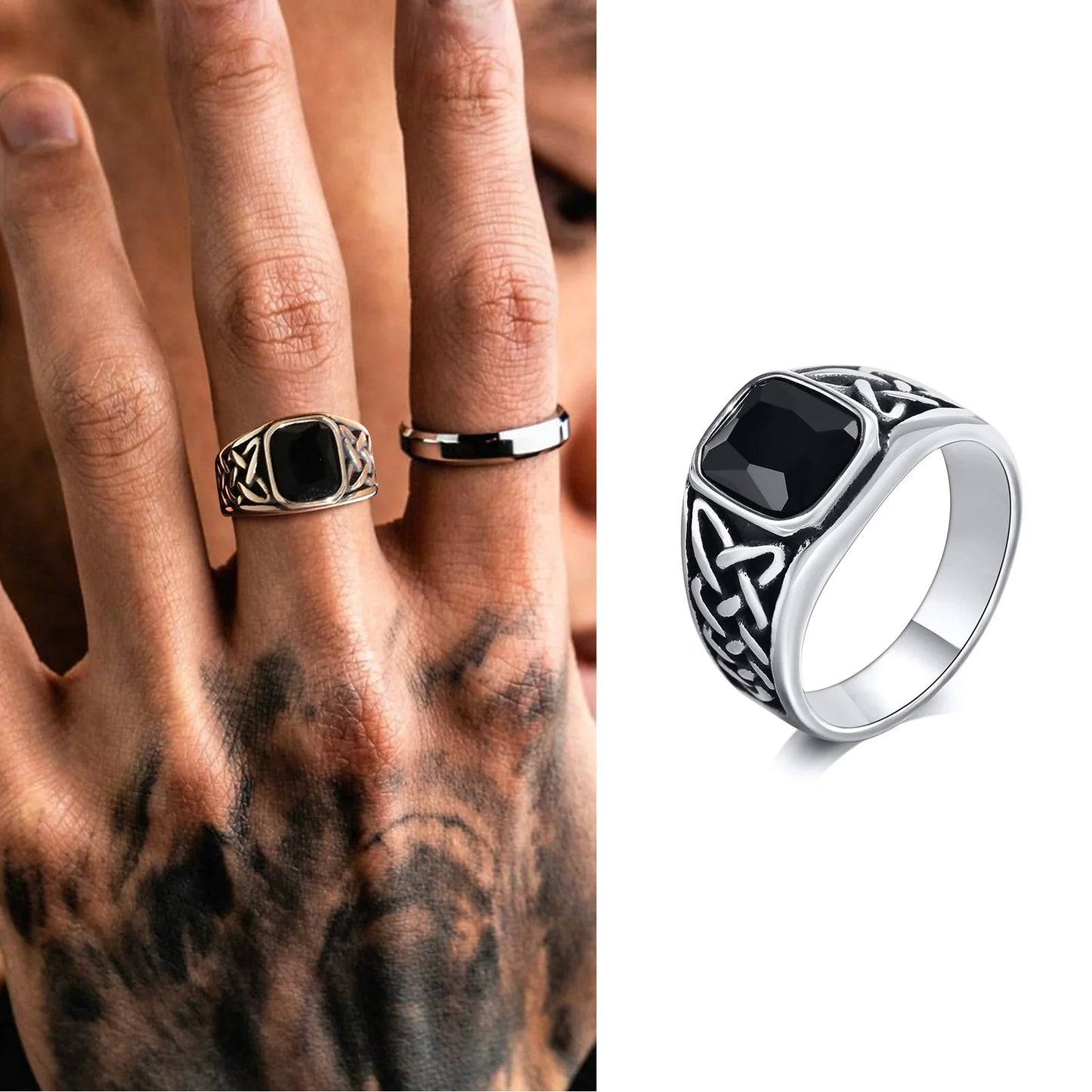 Viking Knot Rune Ring