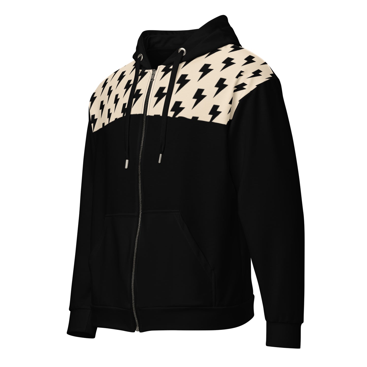Reminiscence Black THUNDER Unisex zip hoodie