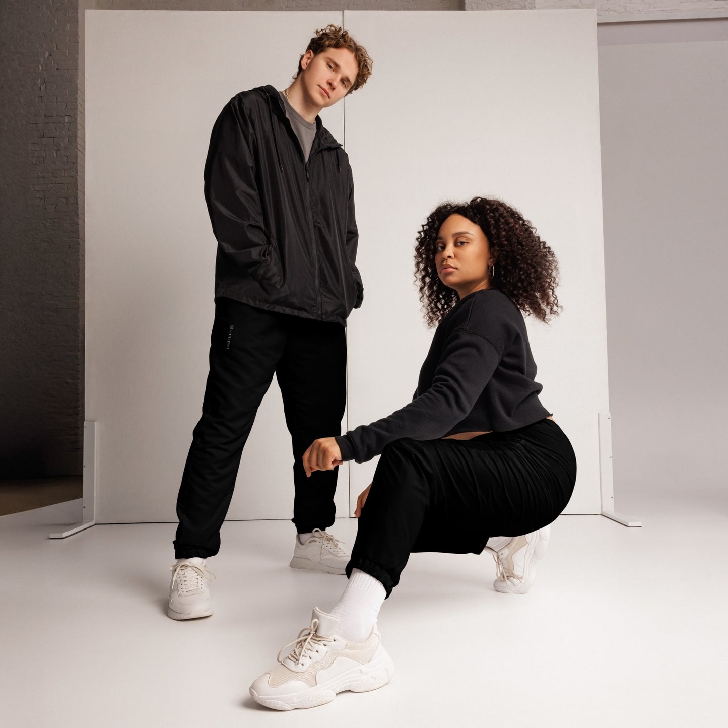 Reminiscence black Unisex track pants