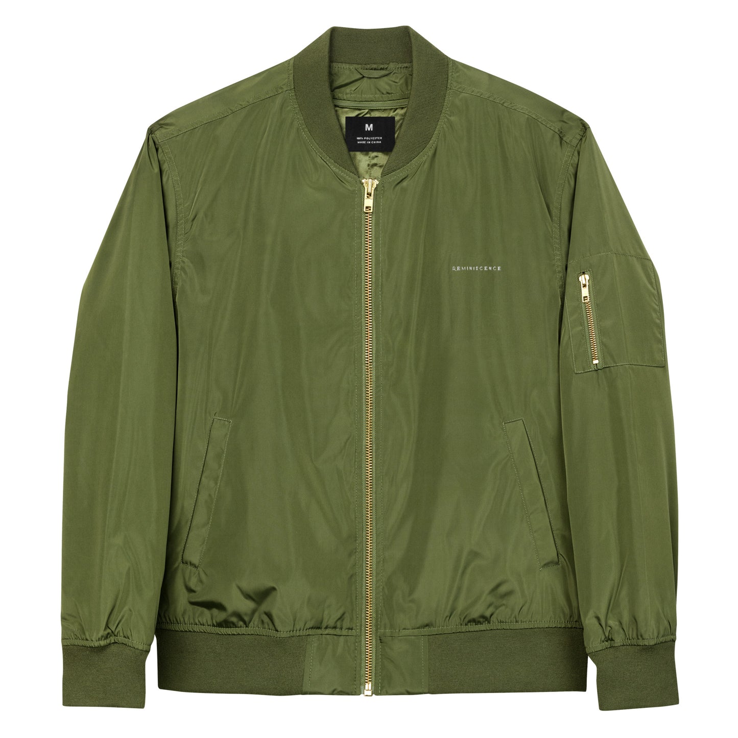 Reminiscence recycled bomber jacket
