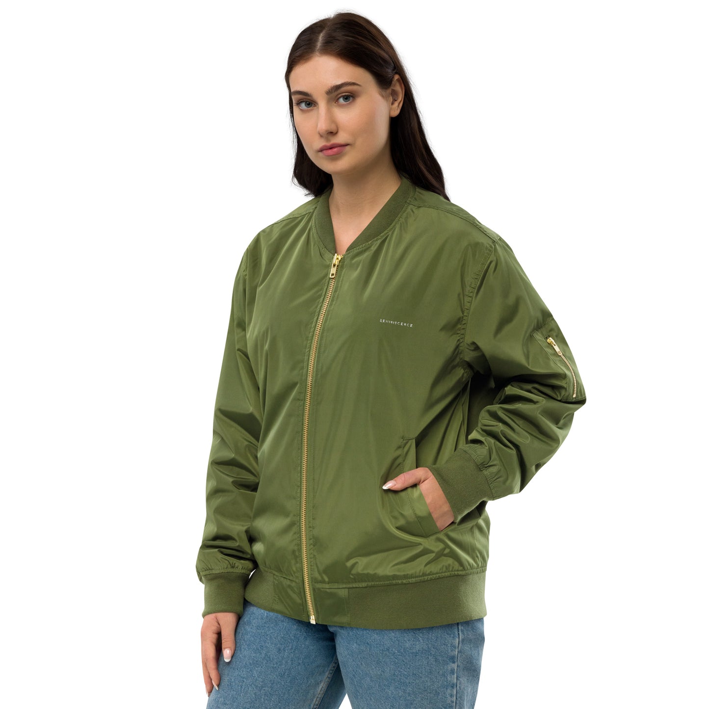 Reminiscence recycled bomber jacket