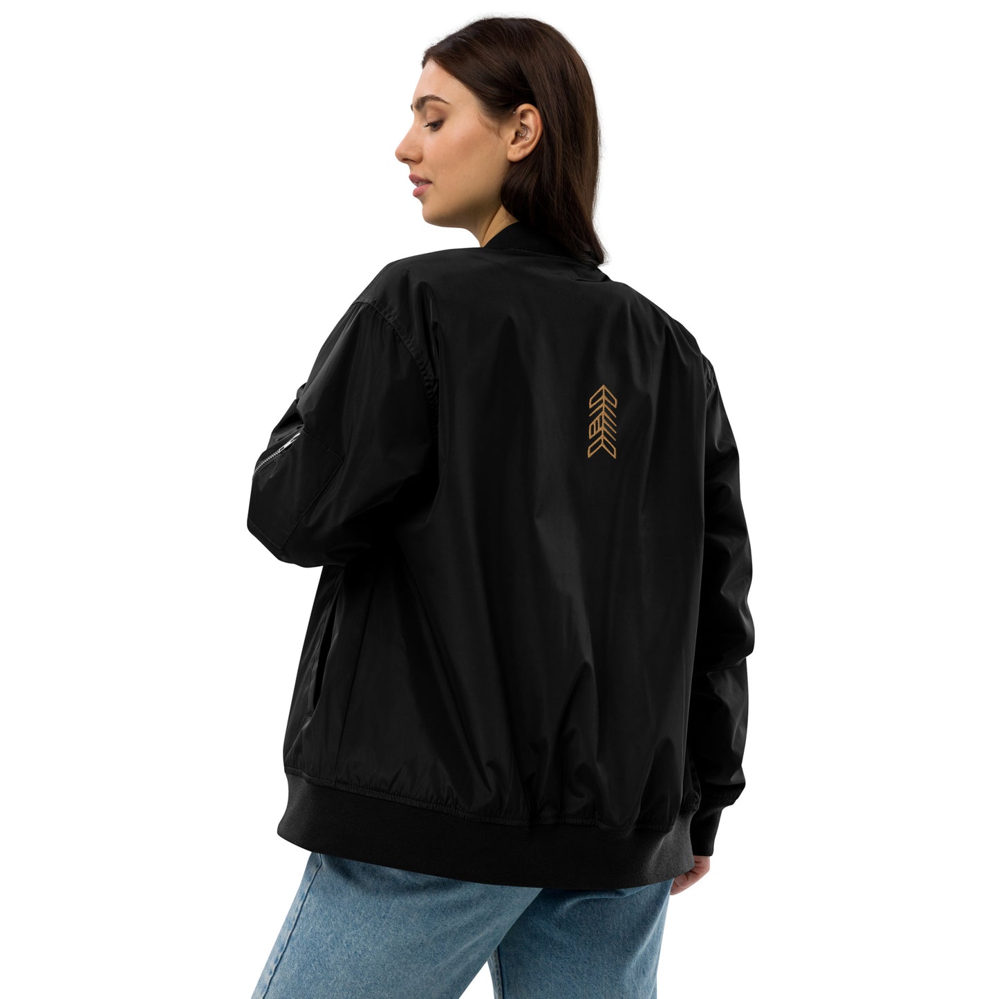 Reminiscence recycled bomber jacket