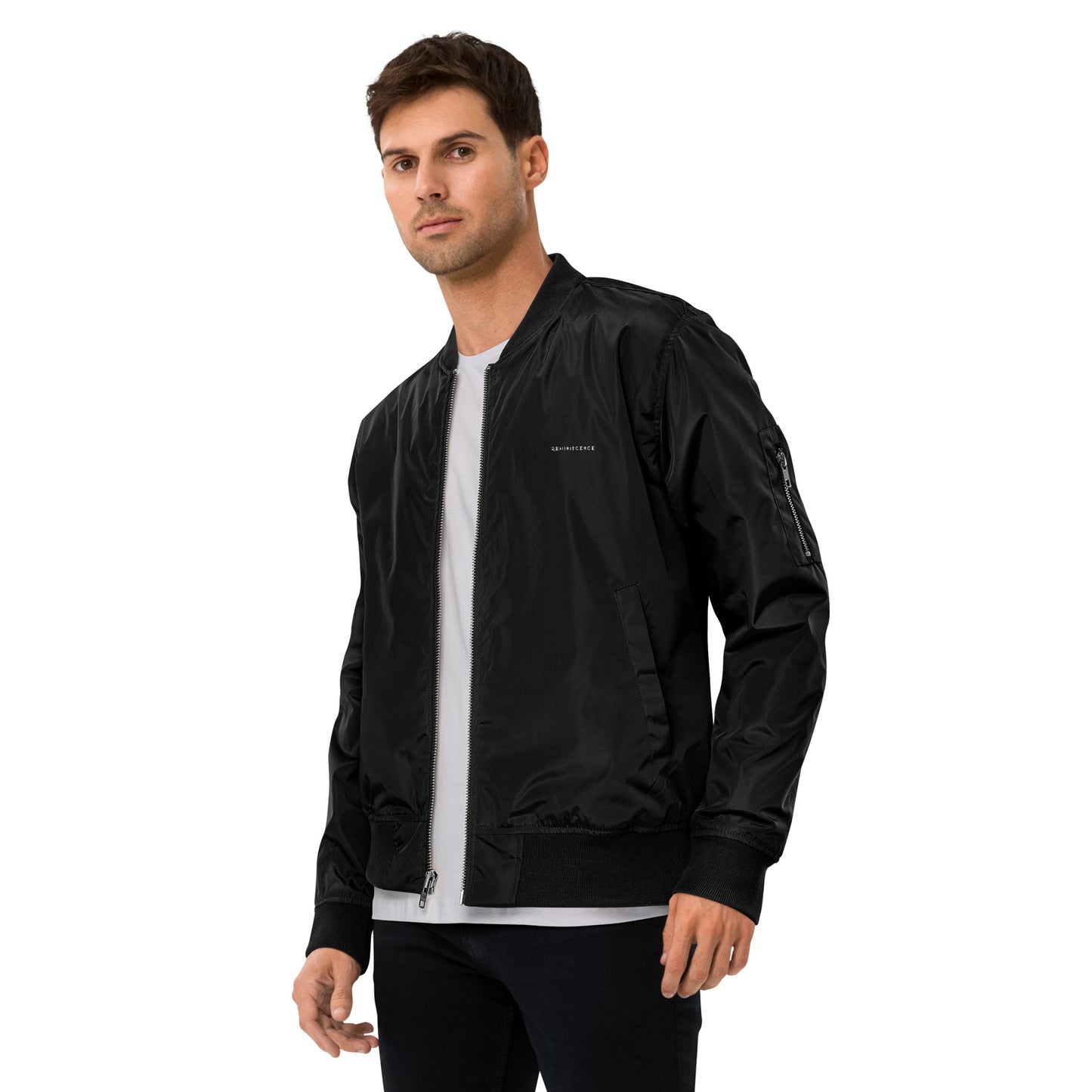Reminiscence recycled bomber jacket